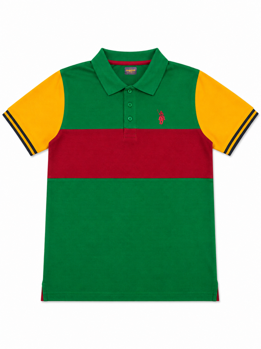 Cut & Sew Fasihon Polo