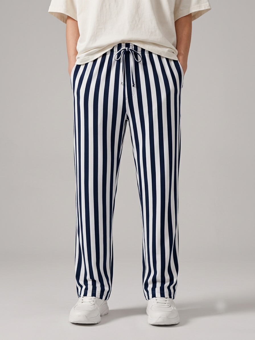 Yarn Dyed Stripe Trouser