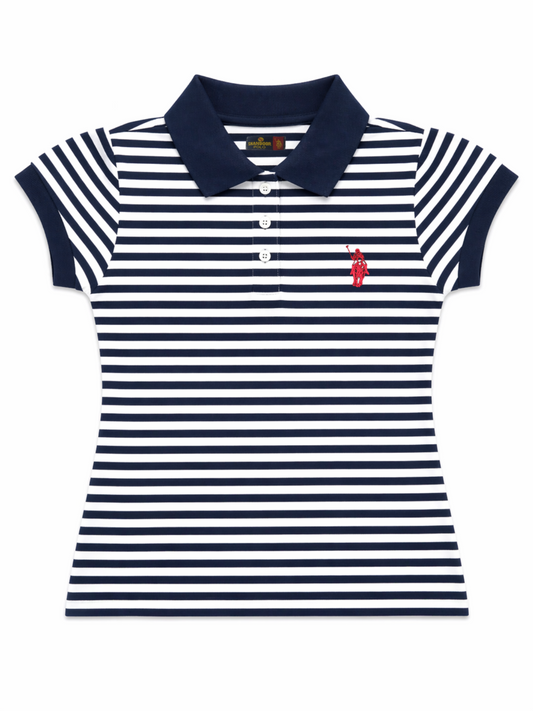 Yarn Dyed Stripe Polo Shirt