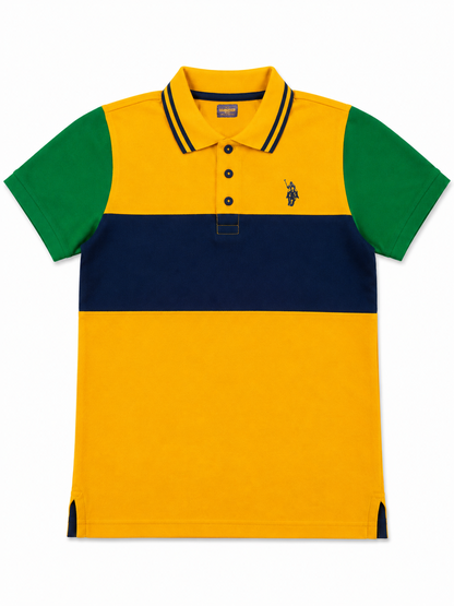 Cut & Sew Fasihon Polo
