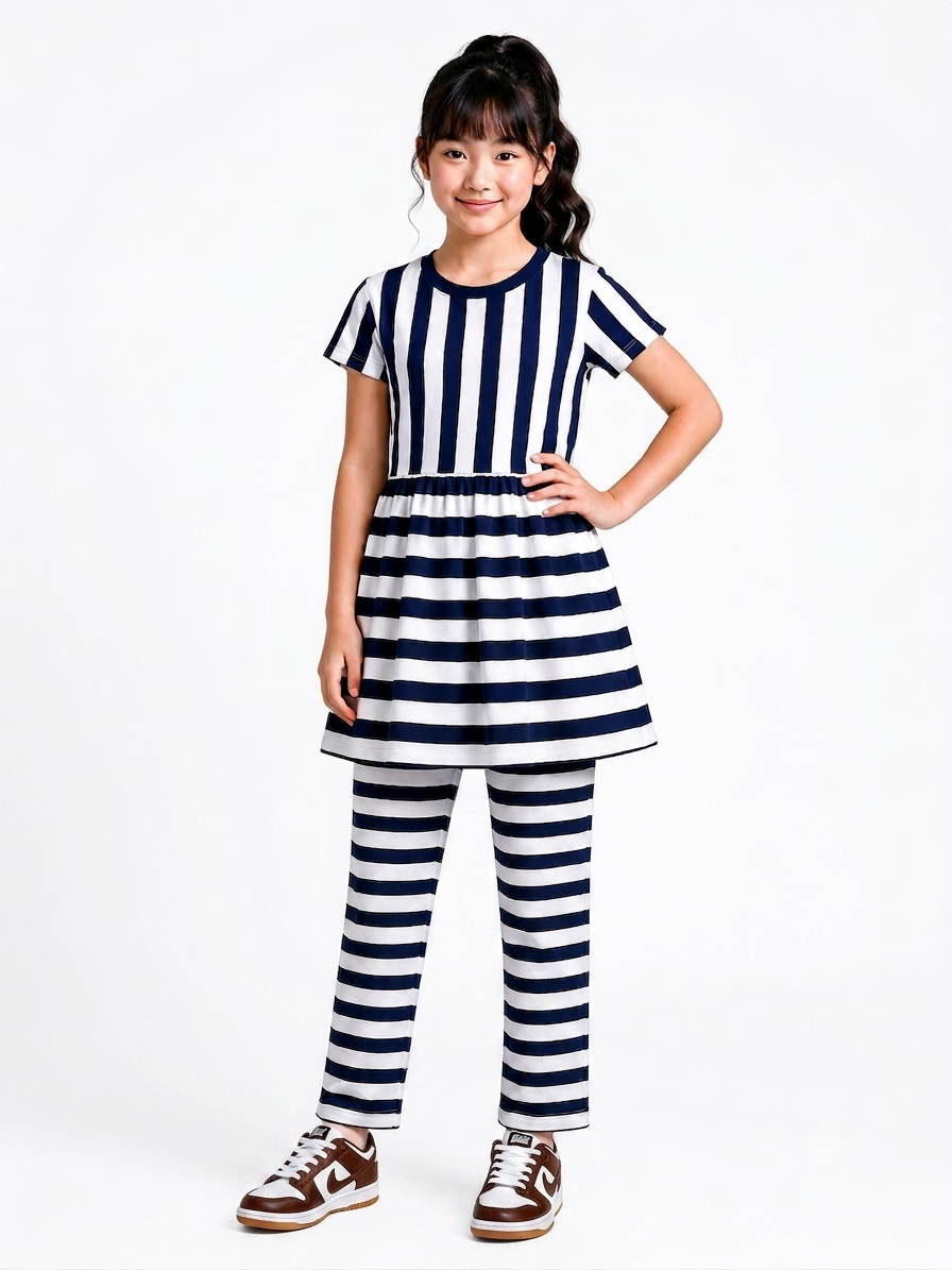 Yarn Dyed Cut and Sew Stripe Dress