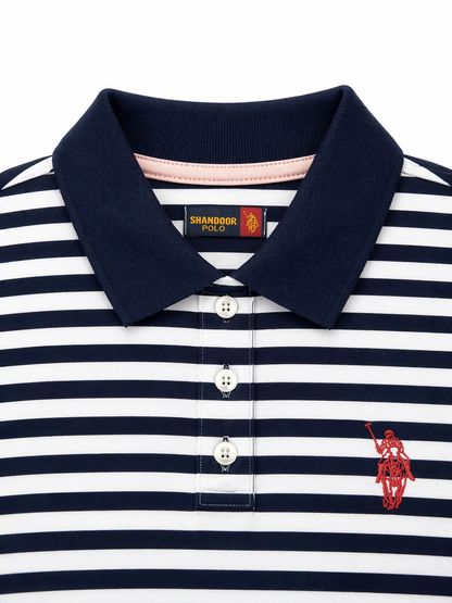 Yarn Dyed Stripe Polo Shirt
