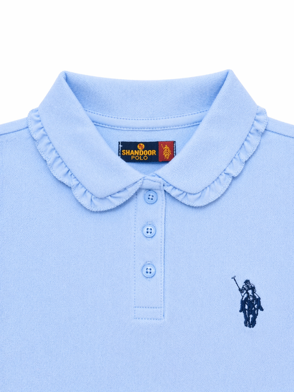 Girl's Frill Polo Shirt