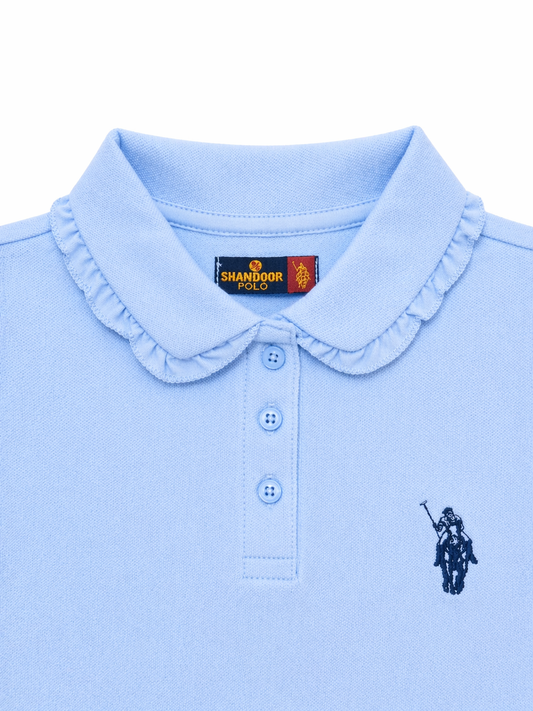 Girl's Frill Polo Shirt