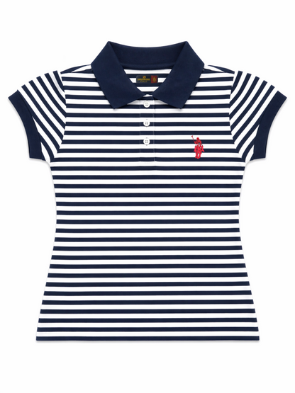 Yarn Dyed Stripe Polo Shirt