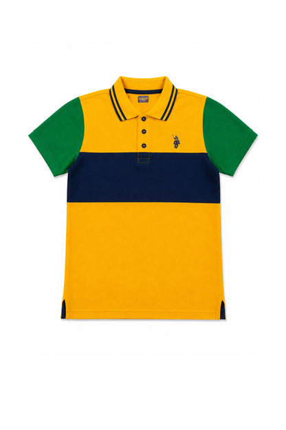 Cut & Sew Fasihon Polo