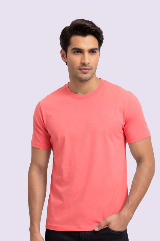 Vintage Wash Tee Shirt- Fuchia Mineral