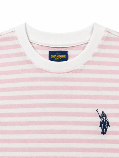 Yarn Dyed Stripe Tee Shirt