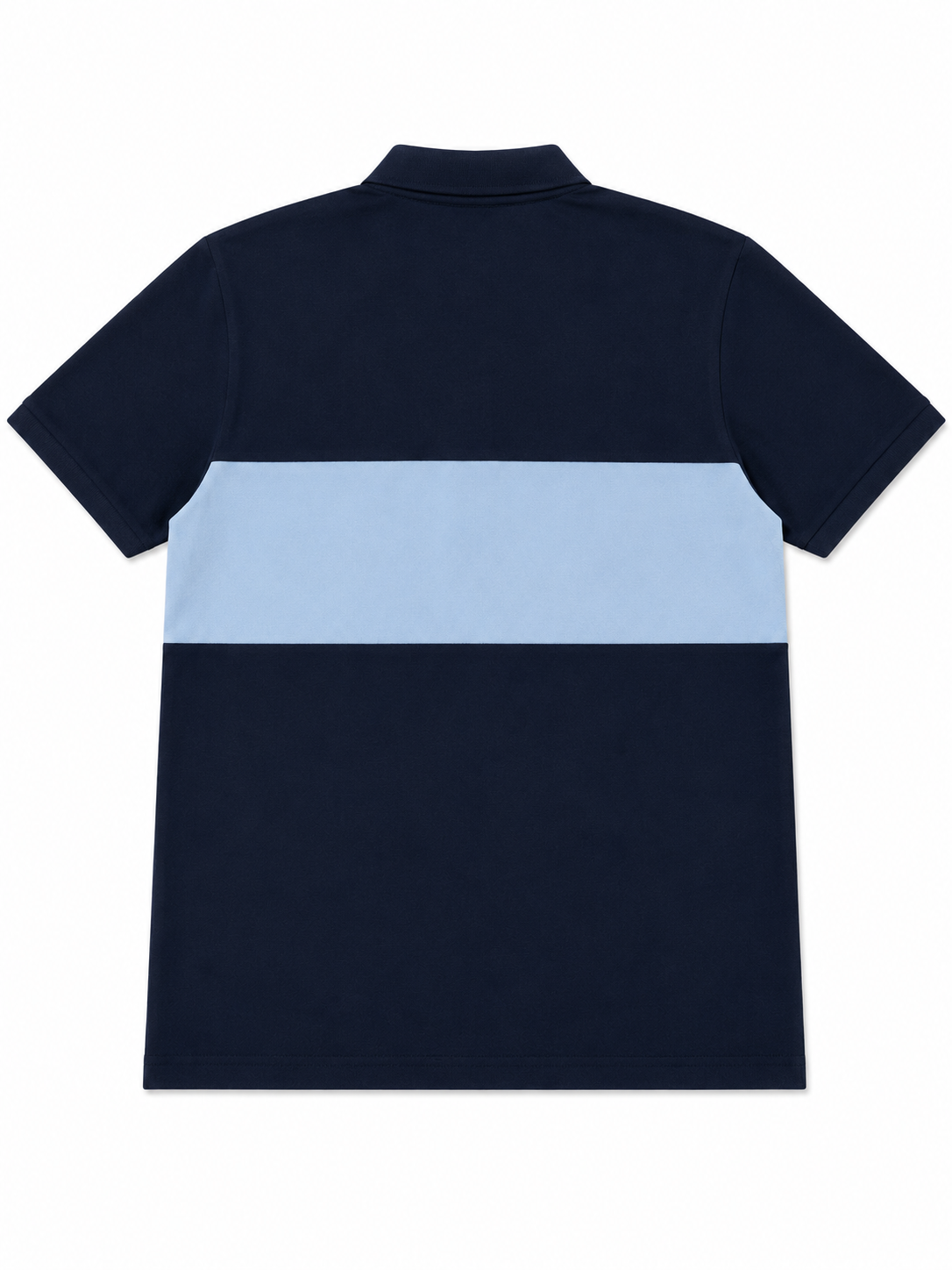 Cut and Sew Paneled Polo Shirt