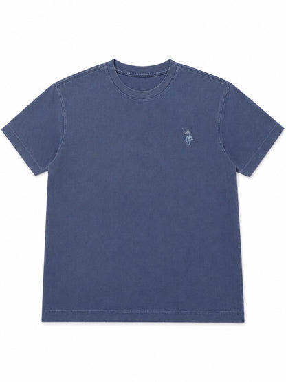 Vintage Wash Tee Shirt- Navy Mineral