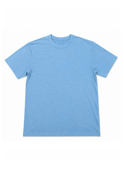 Vintage Wash Tee Shirt-Sky Blue Mineral