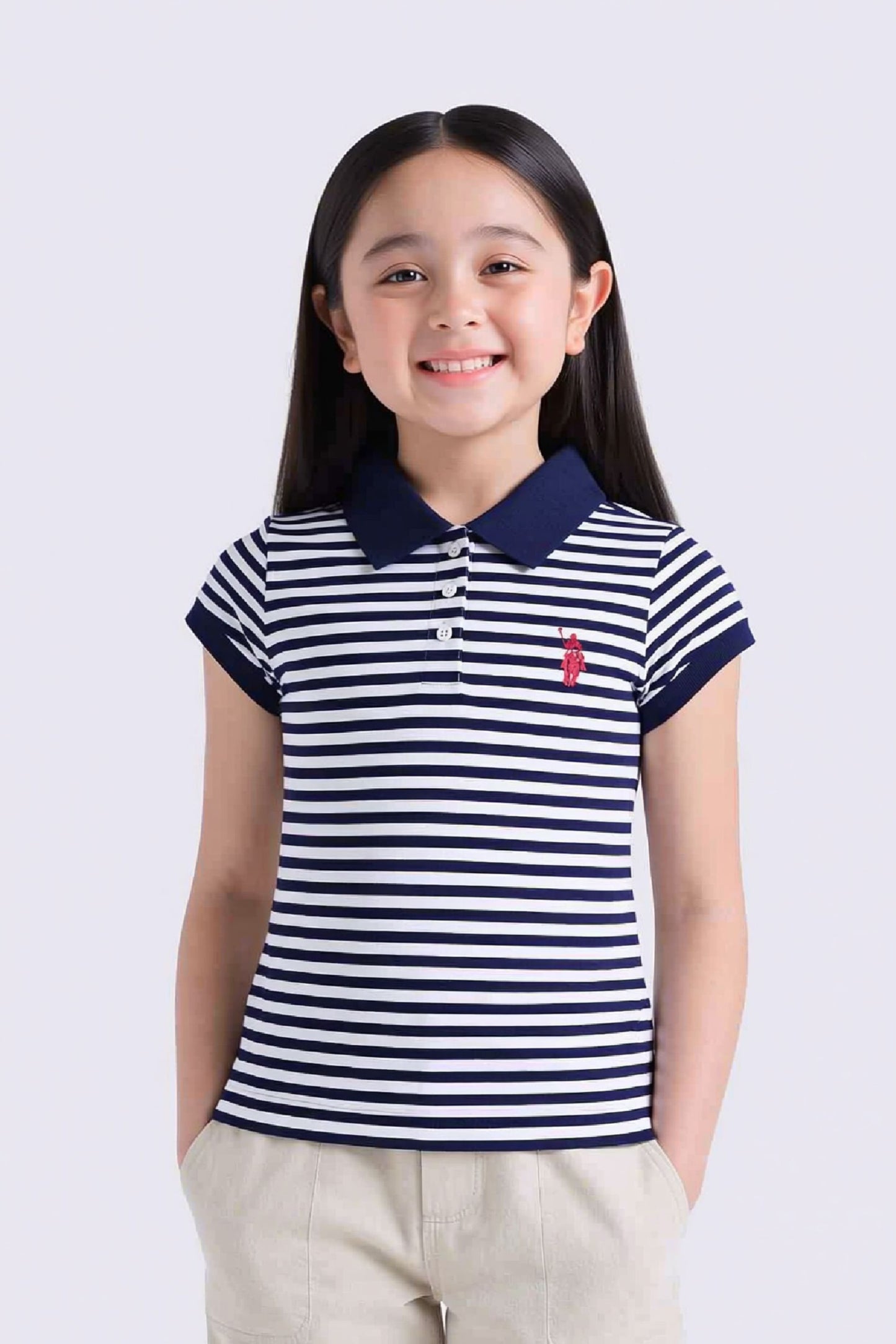 Yarn Dyed Stripe Polo Shirt