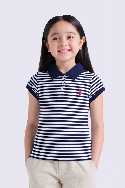Yarn Dyed Stripe Polo Shirt