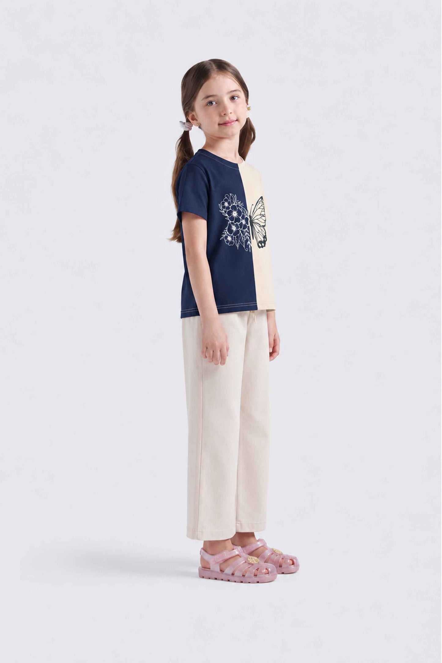 Butterfly Tee | Navy-Marshmallow |