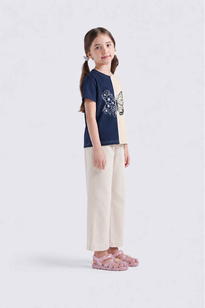Butterfly Tee | Navy-Marshmallow |