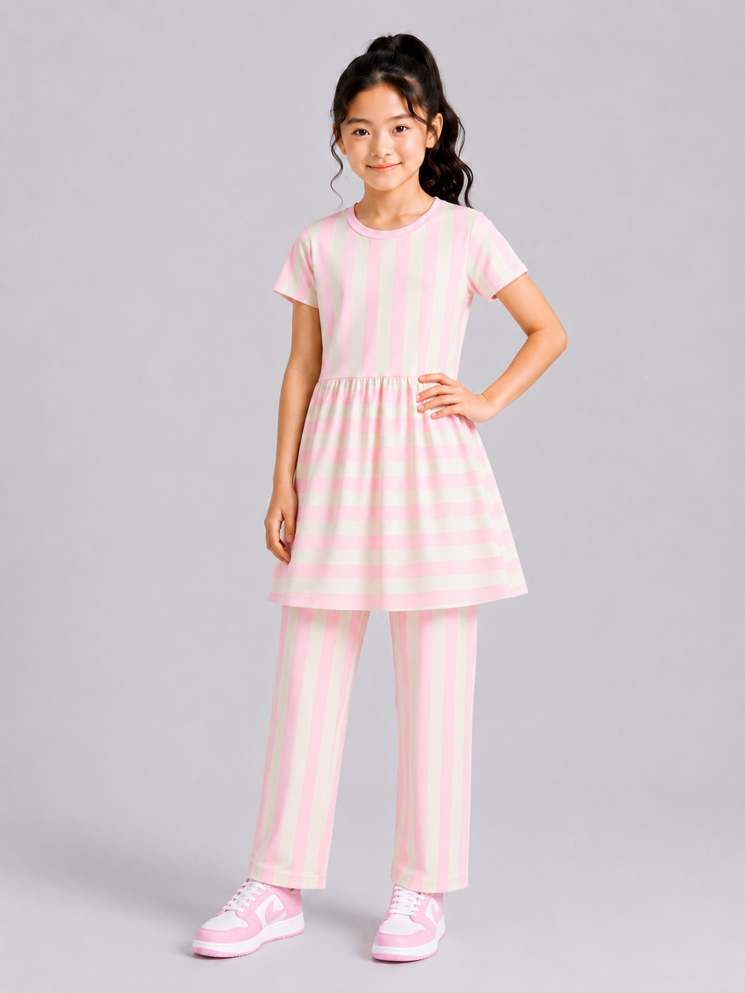 Yarn Dyed Cut and Sew Stripe Dress
