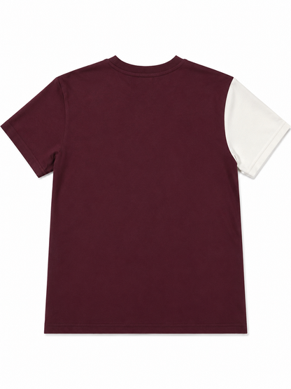 Butterfly Tee | Maroon-Marshmallow |